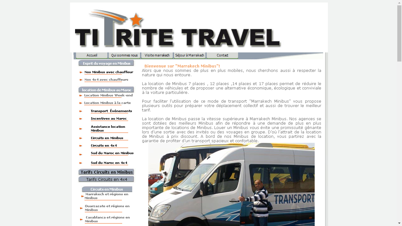 Capture d'écran de http://www.titritetravel.com/